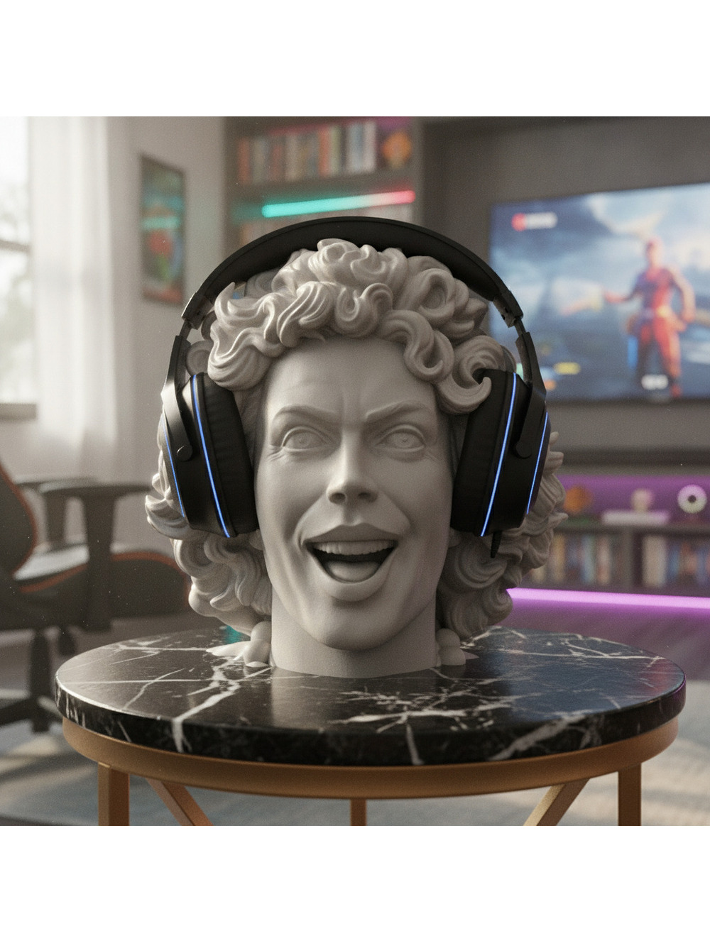 Rocky Horror Headset Holder - Frank-N-Furter Headphone Stand - Gamer Gift Idea